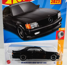 Load image into Gallery viewer, Hot Wheels Black 89 Mercedes-Benz 560 SEC AMG 2023
