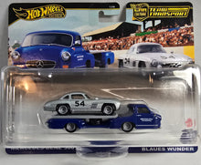 Load image into Gallery viewer, Hot Wheels Team Transport Mercedes Benz 300 SL &amp; 55 Blaues Wunder 2024
