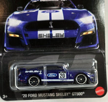 Load image into Gallery viewer, Hot Wheels Blue Gran Turismo 20 Ford Mustang Shelby GT500 2024
