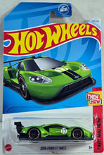 Load image into Gallery viewer, Hot Wheels Green 2016 Ford GT Race 2024
