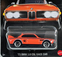 Load image into Gallery viewer, Hot Wheels Orange Gran Turismo 73 BMW 3.0 CSL Race Car 2024
