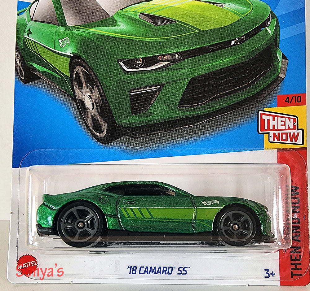 Hot Wheels Green 18 Camaro SS 2023 Sonya s Diecast