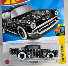 Load image into Gallery viewer, Hot Wheels Black Art Car 57 Chevy 2024
