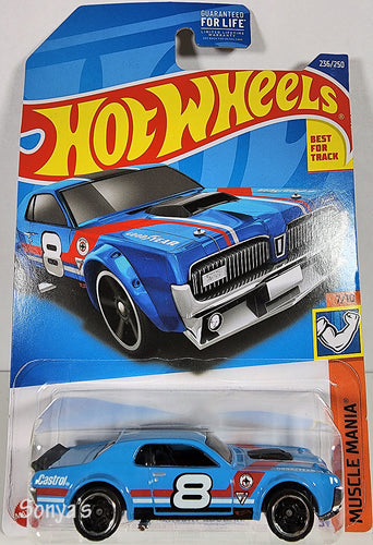 Hot Wheels Blue 68 Mercury Cougar