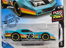 Load image into Gallery viewer, Hot Wheels Teal 76 Greenwood Corvette 2020
