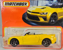 Load image into Gallery viewer, Matchbox Yellow 16 Chevy Camaro Convertible 2024
