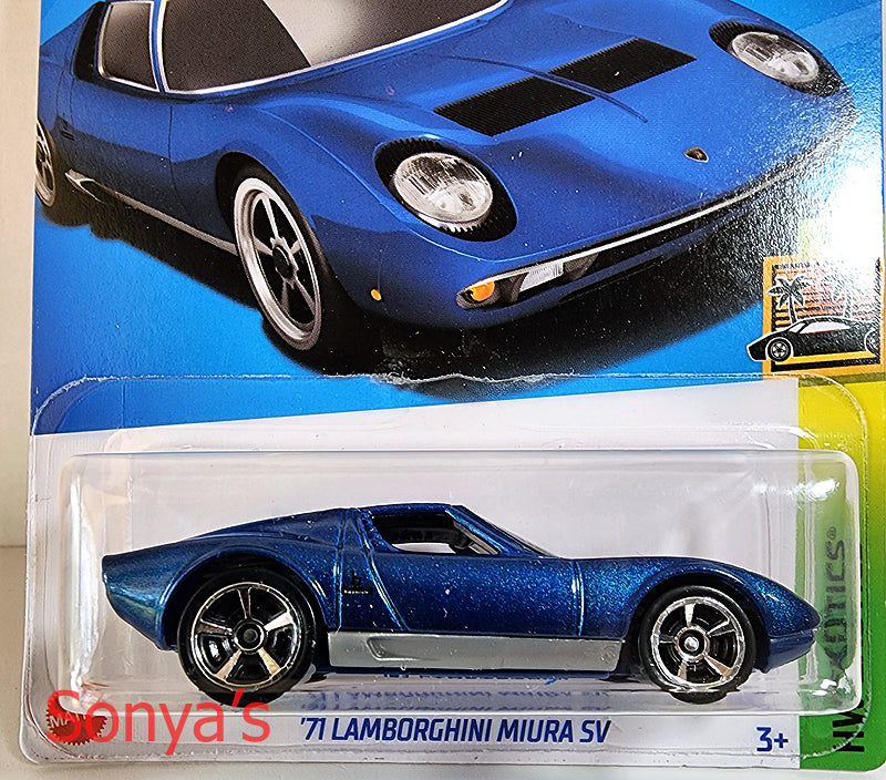 Hot Wheels 71’ Lamborghini miura deals SV