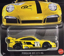 Load image into Gallery viewer, Hot Wheels Yellow Porsche 911 GT3 RS Premium 2024
