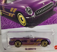 Load image into Gallery viewer, Hot Wheels Purple and Gold 55 Corvette 2025
