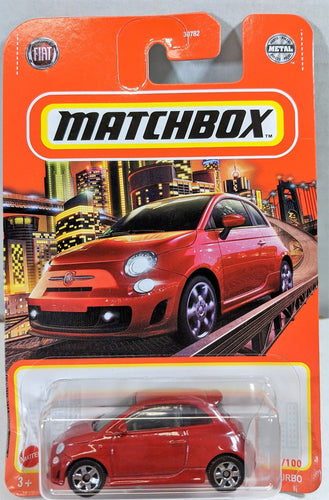 Matchbox Red 2019 Fiat 500 Turbo