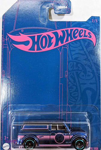 Hot Wheels Satin Blue and Pink 67 Austin Mini Van