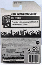 Load image into Gallery viewer, Hot Wheels 2020 Koenigsegg Jesko card
