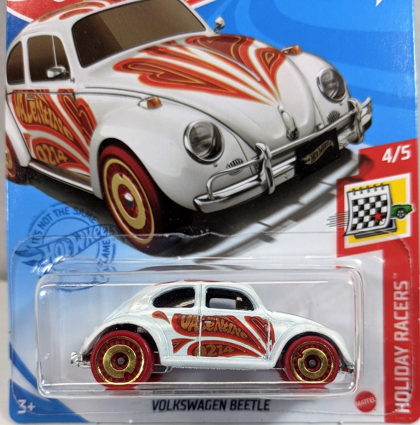 Hot Wheels White Valentine Volkswagen Beetle 2021 – Sonya's Diecast